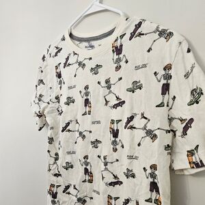 Skeleton Skateboarding Tee